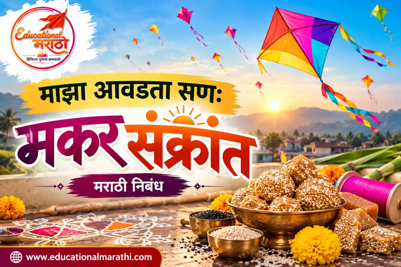 makar sankranti chi mahiti marathi. मकर संक्रांत सविस्तर निबंध ३०० ते ५०० शब्द,